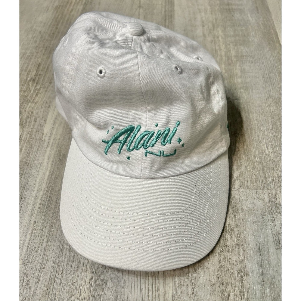 Alani Nu White Adjustable 100% Cotton Logo Baseball Cap Women Energy Supplement